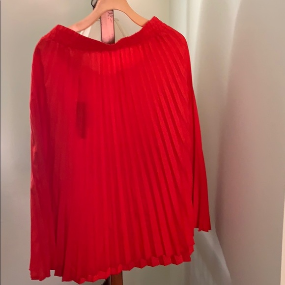 Red pleated skirt - Picture 7 of 11
